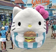 Squishmallows Hello Kitty with Hamburger Summer 11” Soft Plush Pillow Toy - $28.98