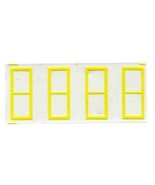 593 SIGNAL TOWER WINDOW Strip YELLOW American Flyer S Gauge Scale Trains... - $5.59