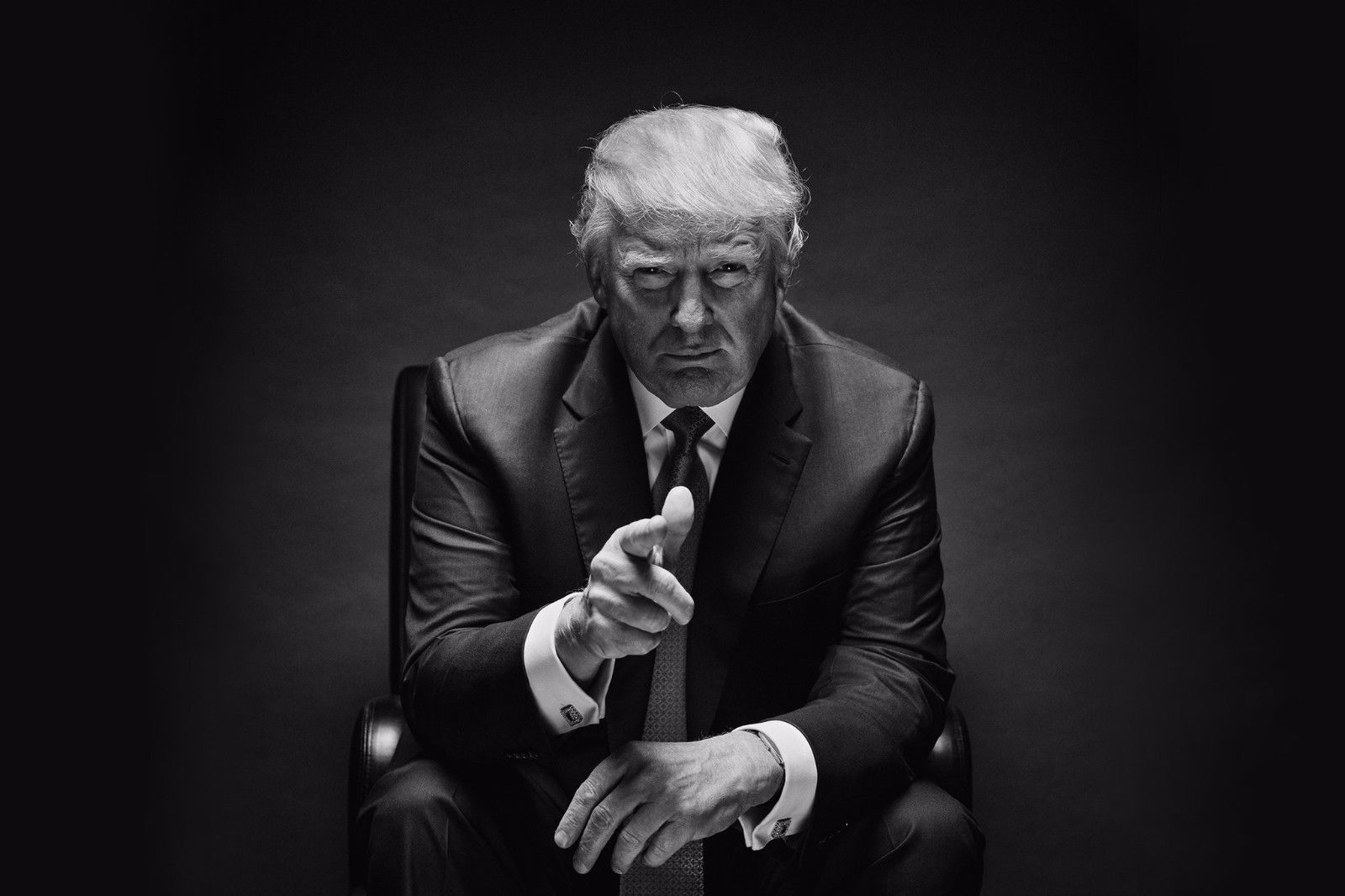 Donald J. Trump President American Winner B&W Poster 14x21 24x36 32x48