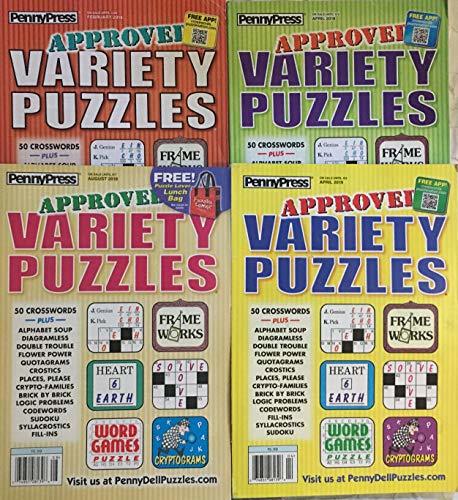 Lot of (4) Penny Press Approved Variety Puzzles Word Games Puzzle Book ...