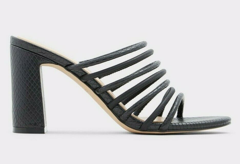 ALDO Trelidda Snake Embossed Square Toe 