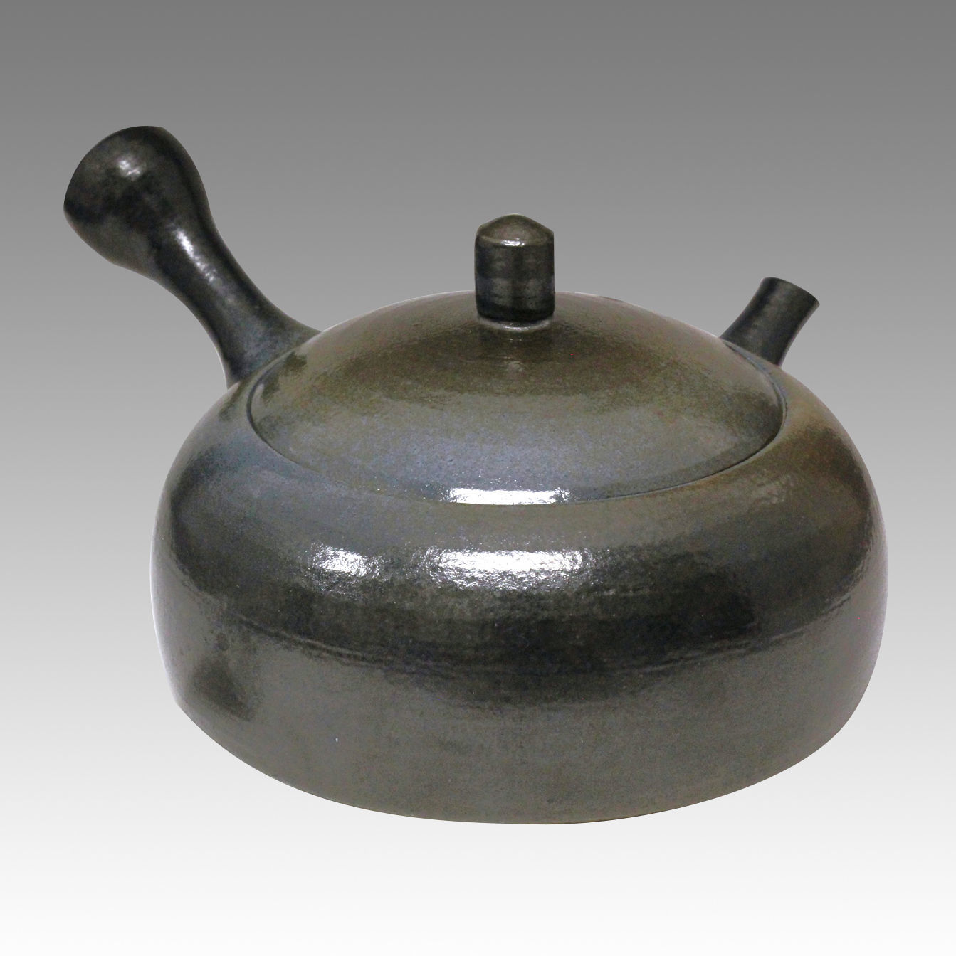Japanese teapot Tokoname kyusu Blue ceramic Obi-ami TOSEI 350cc//ml