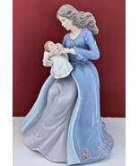 NIB PORCELAIN FIGURINE MOTHER HOLDING BABY HAND PAINTED 10&quot; TALL - $74.24