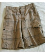 Tony Hawk Boys Youth Size 16 Shorts Brown Plaid Casual Large Net Lined P... - $17.81