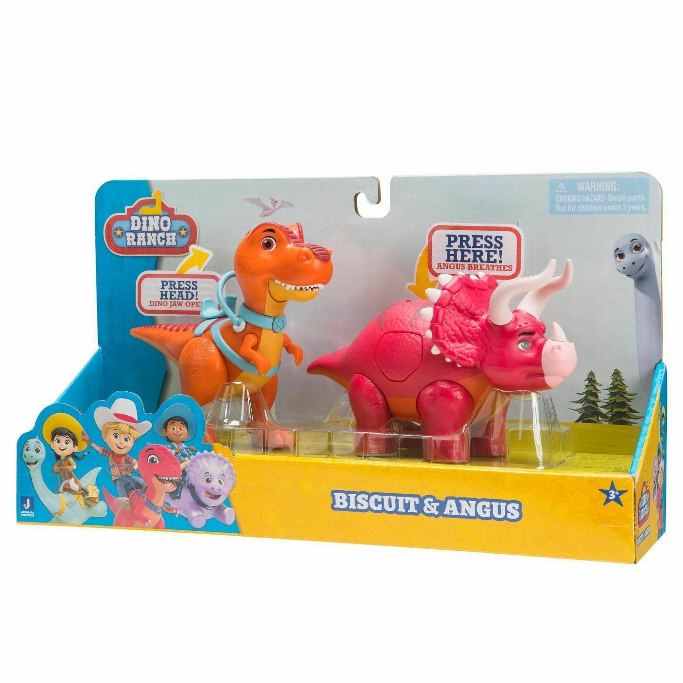 Dino Ranch BISCUIT and ANGUS 2 Figure and similar items