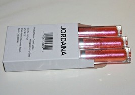 Jordana Cosmic Glow Holographic Lip Gloss #04 Chromatic Peach Lot Of 3 Sealed - $7.12