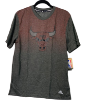 Adidas Men&#39;s NBA Chicago Bulls Surface Short Sleeve Tee Dark Gray-Large - $24.74