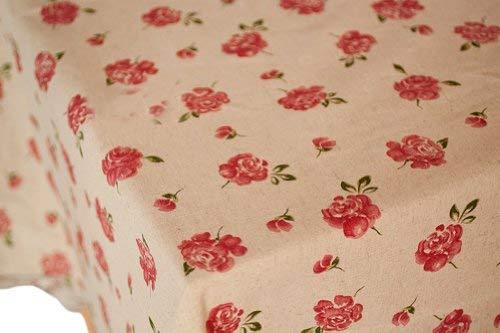 [Rose]57'' Wide Handmade Curtain/Tablecloth/Bedding Linen Fabric (1957 Inch)