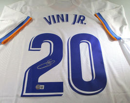 Vinicius Jr. / Autographed Real Madrid White Pro Style Soccer Jersey / Beckett - $329.50