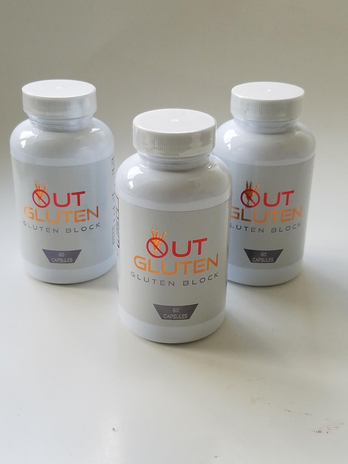 Out Gluten ( Gluten Block ) 180 capsules , Dietary Supplement Easy