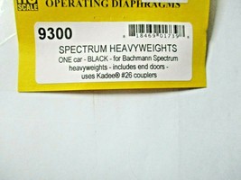 American Limited # 9300 Bachmann Spectrum Heavyweights Black Diaphragms HO-Scale image 2