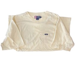 Vintage Classic Chaps Polo Ralph Lauren Men’s XXL 2XL Yellow T Shirt With Pocket - $19.77