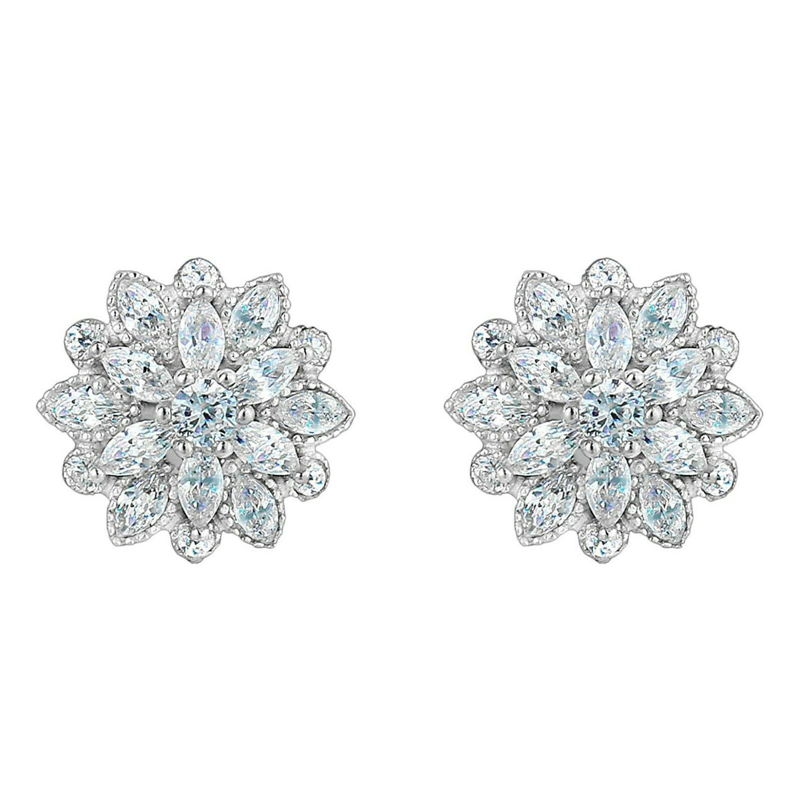 Swarovski Snowflake Clip Earrings - Earrings