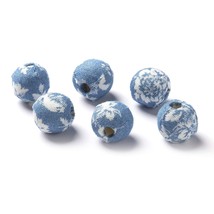 Darice Cloth-Covered Beads: Floral.62", 6Piece - $11.99
