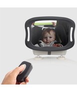 Car Seat Rearview Mirror Baby View Mirror Remote LED Lights 360 Degree R... - $25.00