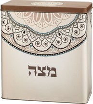 Jewish PASSOVER Seder Tin Box Matzoh Matza  Israel Pesach Holyland Holid... - $28.10