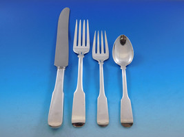 Colonial Fiddle by Watson Sterling Silver Flatware Service for 6 Set 24 pieces - $1,579.05