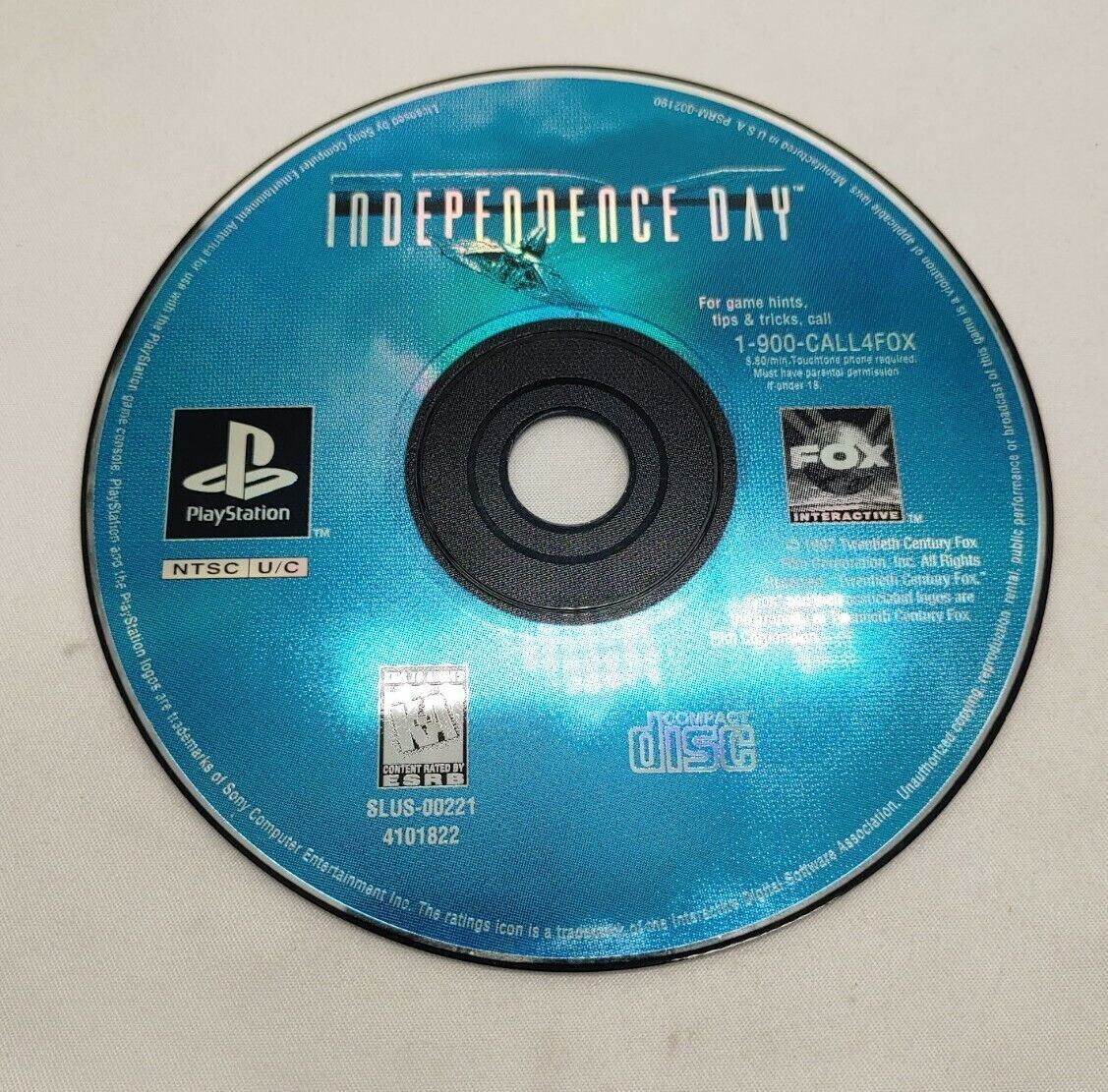 Independence Day (PlayStation PS1) DISC ONLY Resurfaced Tested Video
