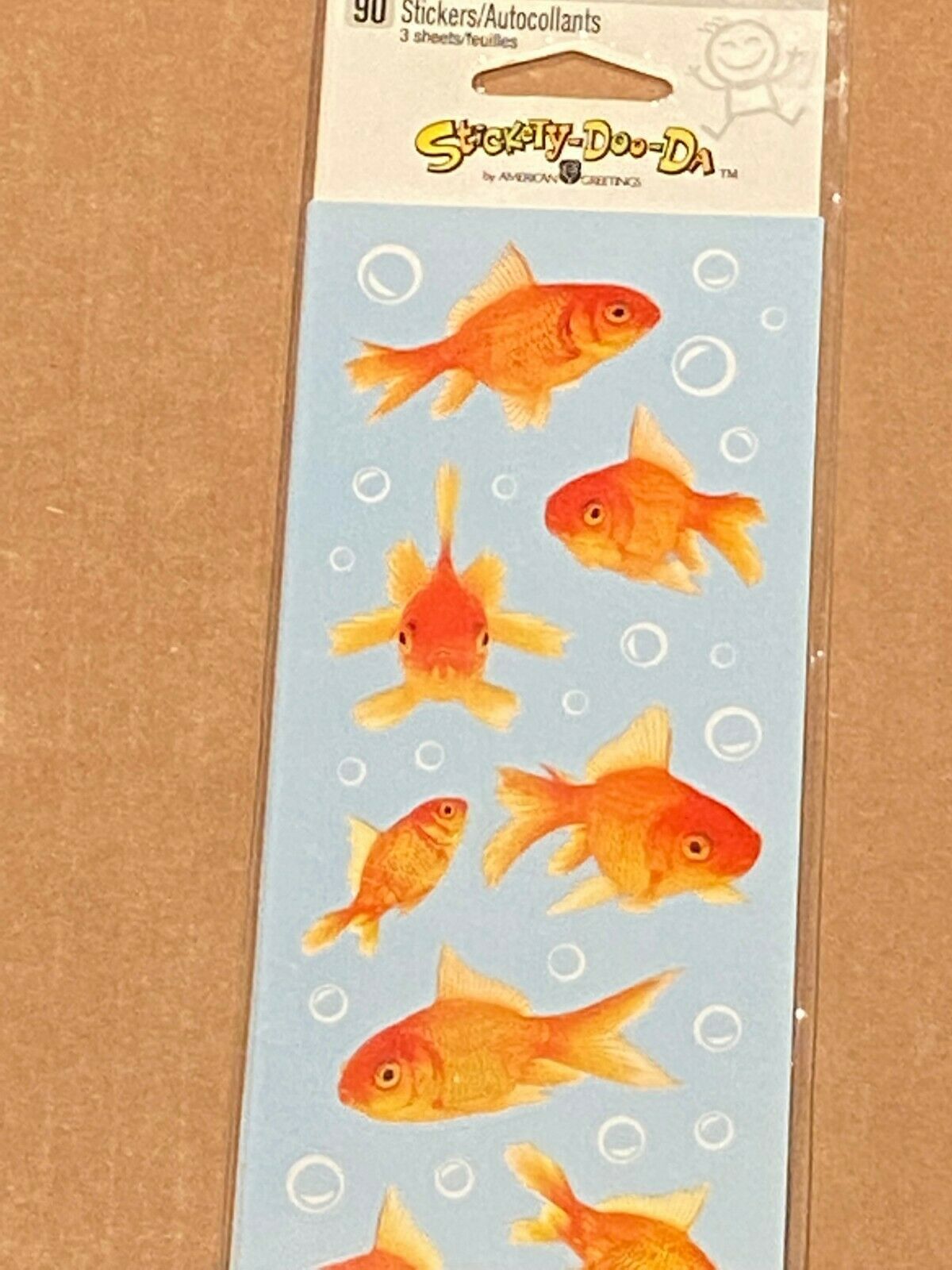 Primary image for American Greetings Goldfish & Bubbles Stickers 90 Stickers*NEW/SEALED* bb1