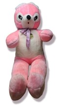 Vintage Boyce HUGE Pink Stuffed Plush  Toy Bear - 42" TALL!  RARE!! image 1