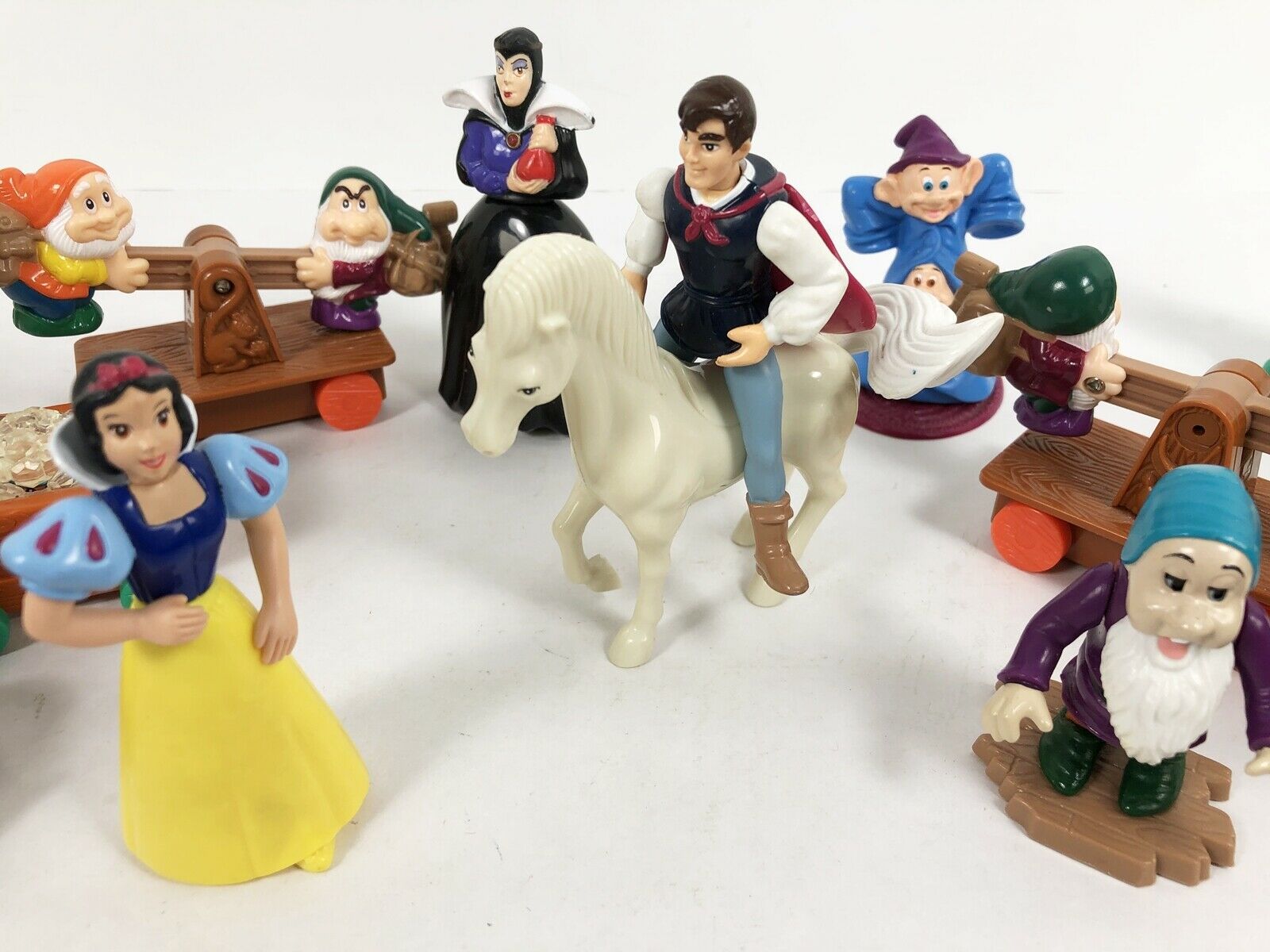 Vintage Disney Snow White Mcdonalds Happy Meal Toys 1992 17 Piece Lot Fast Food 