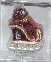 Boelter Topperscot Blown Glass St Louis Cardinals Sleigh Ornament NFL Licensed image 1