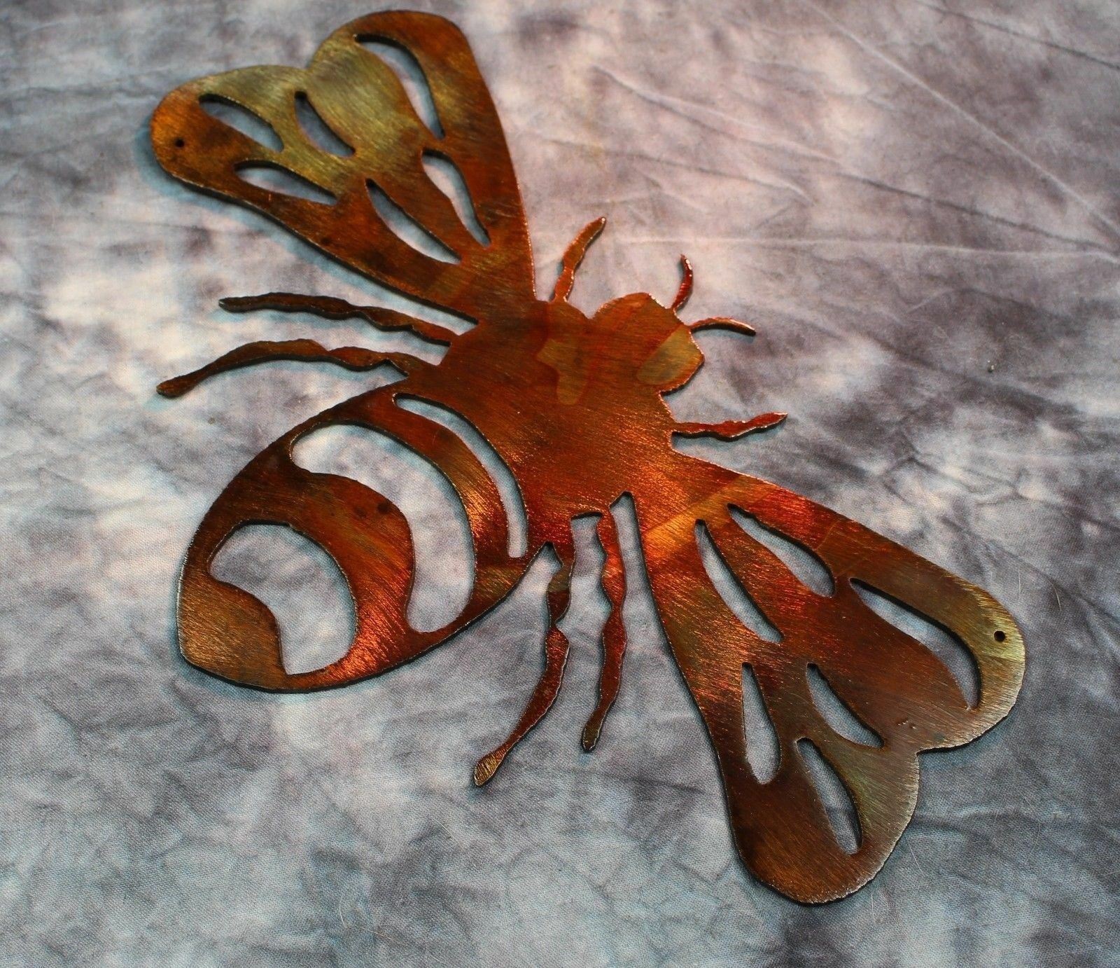 Primary image for Bumble Bee - Metal Wall Art - Copper 9" x 6 1/2"