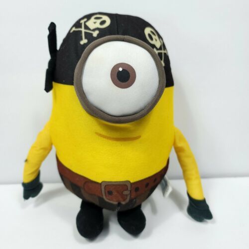 Pirate Minion Plush Despicable Me Toy Factory Stuffed Animal 1 Eyed 9 ...