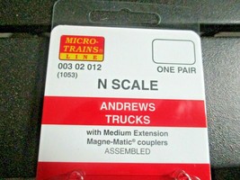 Micro-Trains Stock # 00302012 (1053) Andrews Trucks Medium Extension N-Scale image 2