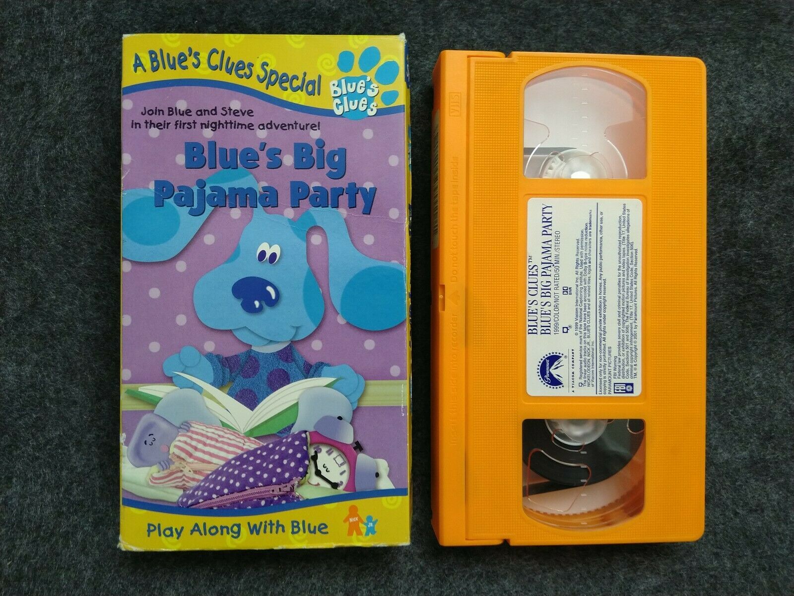 Vhs Blues Clues Blues Big Pajama Party Vhs 1999 Vhs Tapes 4426