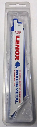 Lenox 20562-610R 6" x 10T Wood & Metal Reciprocating Saw Blades 5 Pack USA - $6.93