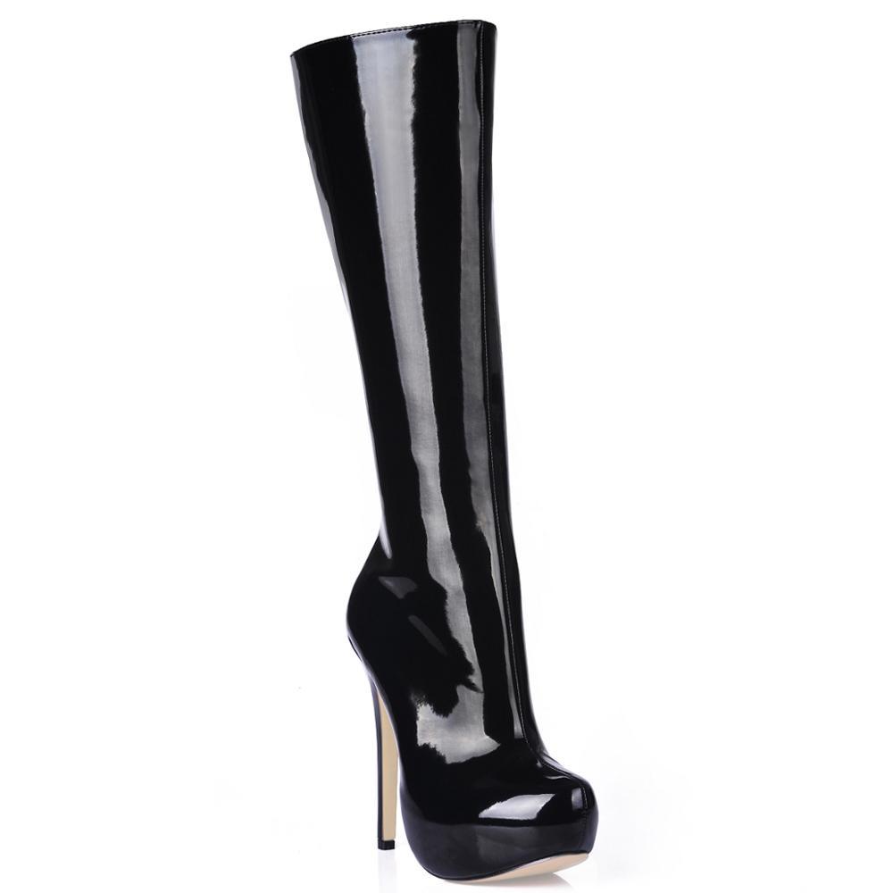 Sexy Party Stiletto High Heel Platform Women Knee-High Boots Rodilla ...