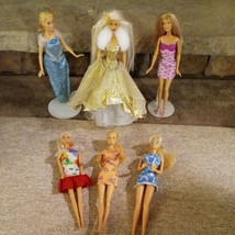 LOT of 6 Barbie Dolls, Various Years. GUC Fast Shipping!  - $35.31