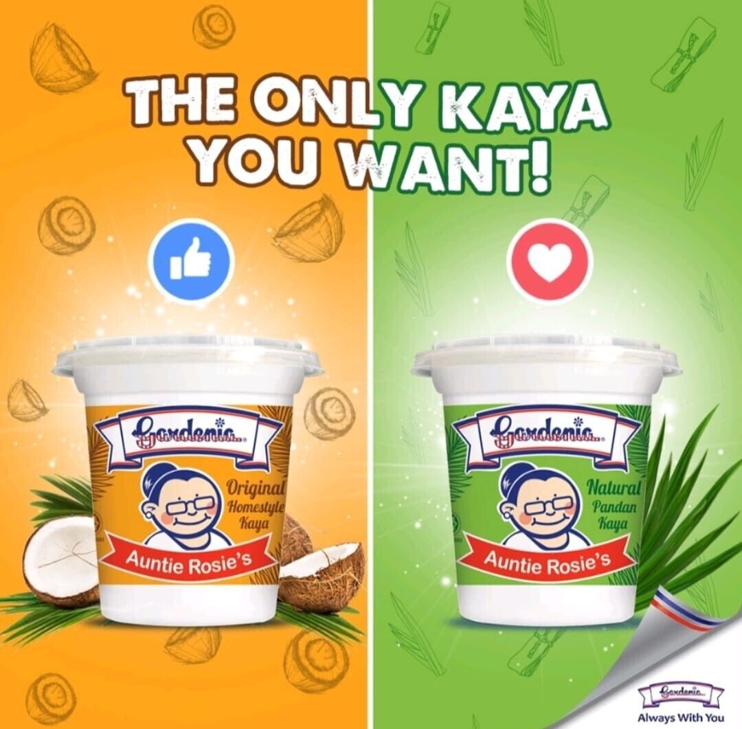 4 x 200g Gardenia Auntie Rosie's Natural Pandan Kaya Coconut Spread Jam DHL Exp Jams, Jellies