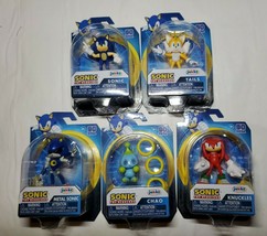 New Jakks Pacific 2.5" Lot 5 Sonic The Hedgehog Knuckles Tails Metal Sonic Chao - $79.16