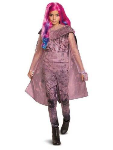 Disguise - Girls descendants audrey jumpsuit, cape & glove 3 pc halloween costume-sz 10/12