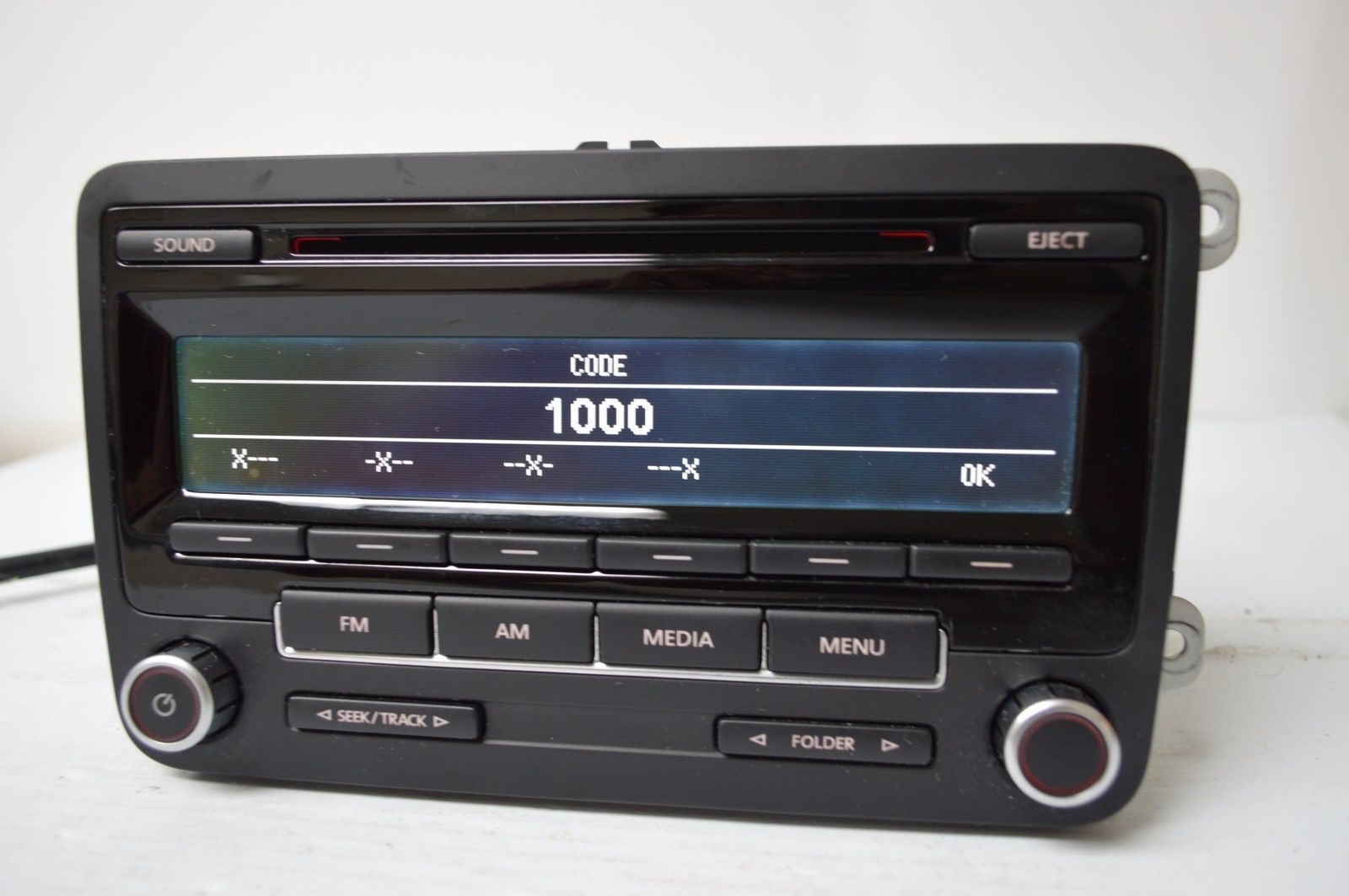 2010-2011 VW VOLKSWAGEN GOLF RADIO CD PLAYER 1K0035164D N TESTED K35 ...