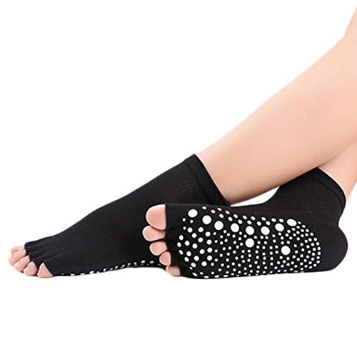 George Jimmy Five-Finger Cotton Sports Socks Soft Non-Slip Yoga Socks #13
