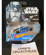 Star Wars Hot Wheels Disney Jango Fett character cars die cast toy Mattel   - $28.40