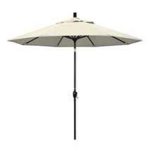 9 ft. Aluminum Push Tilt Patio Umbrella in Antique Beige Olefin  - $173.99