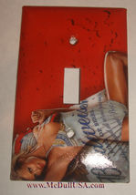 Sexy Girl Budweiser beer Light Switch Power Outlet Wall Cover Plate Home decor image 4