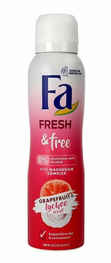 Fa Grapefruit Lychee deodorant anti-perspirant spray 150ml-FREE SHIPPING