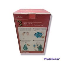 VTG INSPIRATIONS TRIM ‘N GLO LIGHTED CERAMIC CHRISTMAS TREE ~ CTL20 IN BOX WORKS image 2