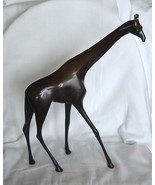Loet Vanderveen Standing Giraffe Bronze Sculpture Signed and Numbered 39... - $1,599.99