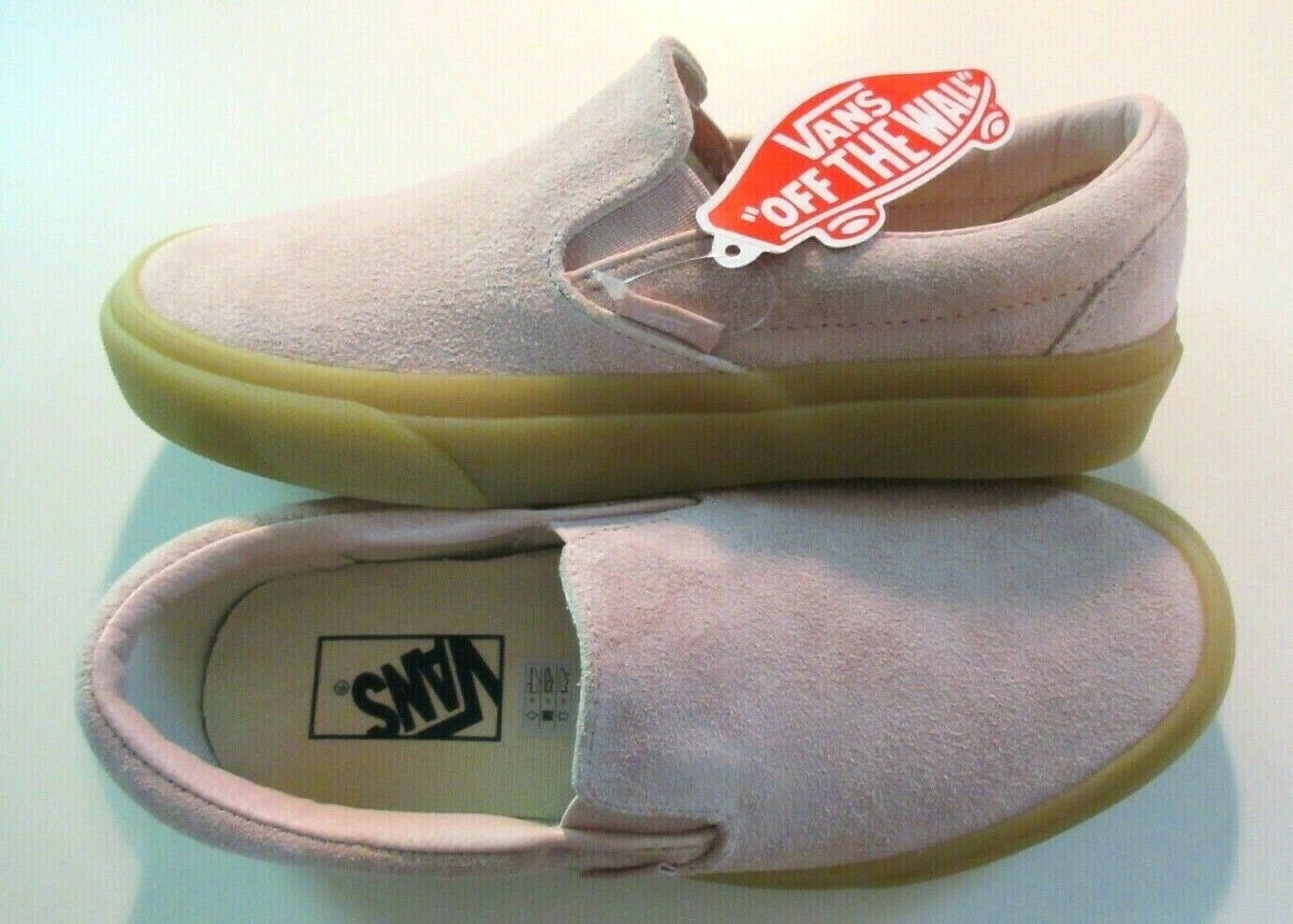 tan fuzzy slip on vans