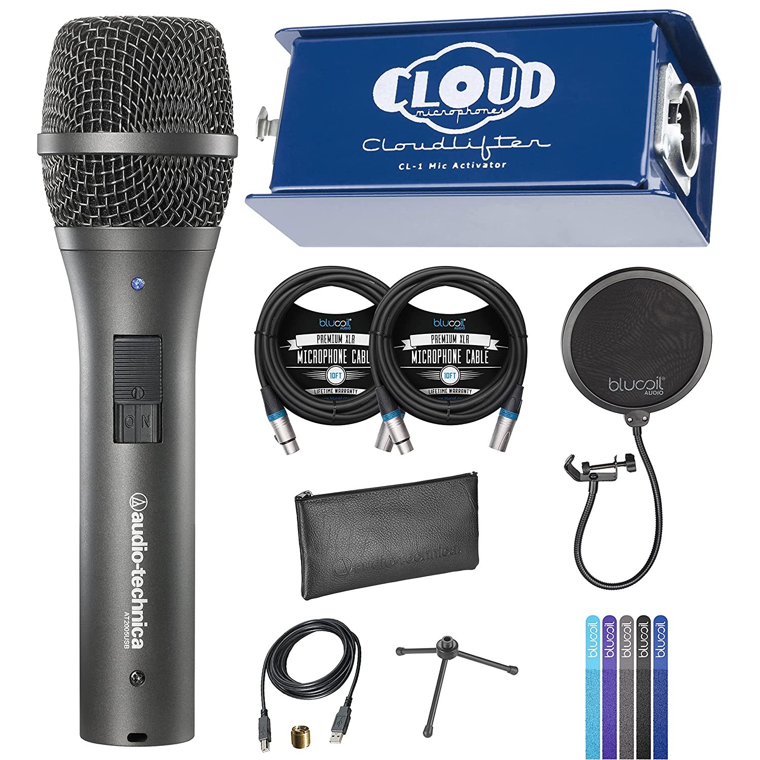 Cloud Microphones Cloudlifter CL-1 Mic Activator Bundle with Audio Technica AT20