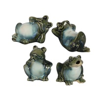 Garden Frog Statue, choose 1 of 4 different styles, Porcelain frog figurine image 4