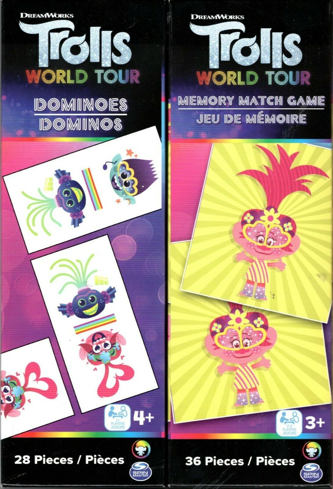 Trolls World Tour Dominoes Includes 28 Dominos