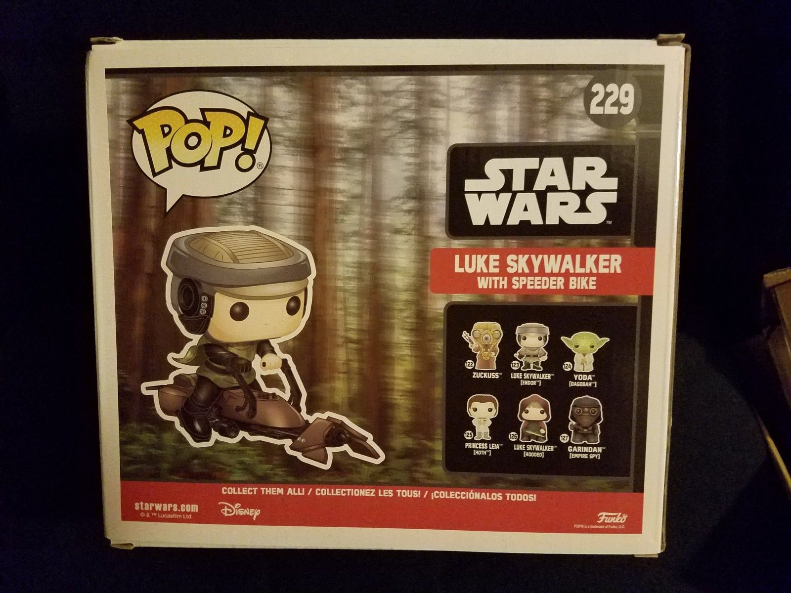 funko pop luke skywalker with speeder