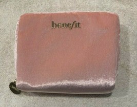 Benefit Cosmetics Pink Velvet Zippered Cosmetic Bag - $4.99